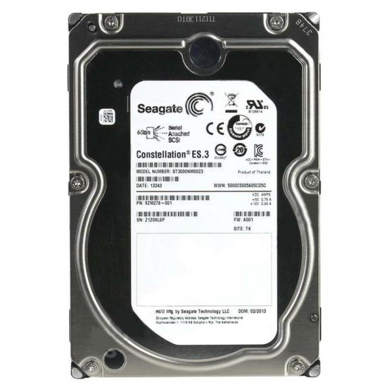 Seagate 3.5" 3 TB Constellation ES ST3000NM0033 SATA 3.0 7200 RPM 7/24 Güvenlik-Bilgisayar Hard Disk